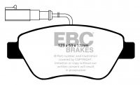 DP21384 EBC Brakes Greenstuff тормозные колодки перед. ALFA ROMEO Mi.To; CITROEN Nemo; FIAT 500, Bravo, Doblo, Fiorino, Grande Punto, Idea, Linea, Panda, Qubo, Stilo; LANCIA Musa; PEUGEOT Bipper