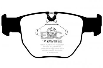 DP1463 EBC Brakes Ultimax2 Тормозные колодки перед  LAND ROVER Range Rover выпуска 2002-2005 года