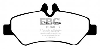 DPC1927 EBC Heavy Duty Carbon колодки зад.MERCEDES-BENZ, VOLKSWAGEN 