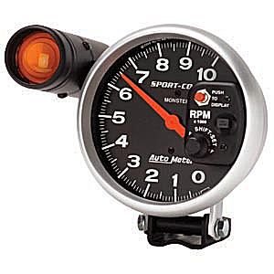 5" тахометр, 10,000 RPM, SHIFT-LITE, SPORT-COMP AUTO METER #3904 TachometerShift-Lite