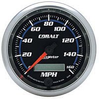 3-3/8" сподометр, 160 MPH, IN-DASH, ELEC, COBALT AUTO METER #6288
