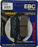 SFA142 EBC BRAKES Organic тормозные колодки BMW, C.Z./JAWA, CAGIVA, DAELIM, HONDA, ITALJET, KAWASAKI, KYMCO, PEUGEOT, SACHS (HERCULES), SUZUKI, TRIUMPH, VOXAN, YAMAHA