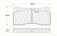 104.11553 Тормозные колодки Posi-Quiet Metallic BMW зад.