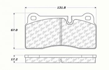 104.11553 Тормозные колодки Posi-Quiet Metallic BMW зад. 