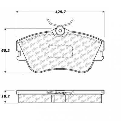104.06380 Тормозные колодки Posi-Quiet Metallic VOLKSWAGEN ; VOLKSWAGEN/EUROVAN