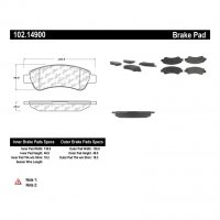 102.14900 Тормозные колодки C-TEK Metallic PEUGEOT зад