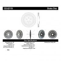 125.62119 Тормозные диски Premium CADILLAC, CHEVROLET зад