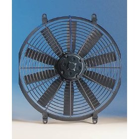 118 Flex-a-Lite Электрический вентилятор 16" низко профильный черный вытяжной   Lightweight nylon shroud is 16.50" tall by 16" wide and 3 3/16" thick Flows air at 2500 cfm (cubic feet per minute) for better air movement and better cooling Features ten 16" blades made from black plastic for lightweight and flexibility One year manufacturer warranty Draws only 18.5 amps  