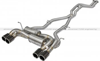 49-36323-C Afe Power Выхлопная система от Down-Pipe (DP-Back) BMW M4 2015 L6-3.0L (tt) SS304 насадки Carbon 