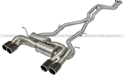 49-36323-C Afe Power Выхлопная система от Down-Pipe (DP-Back) BMW M4 2015 L6-3.0L (tt) SS304 насадки Carbon 