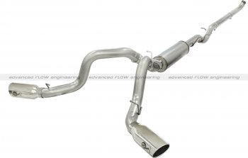 49-44045-P Afe Power Выхлопная система от Down-Pipe (DP-Back) 4.0" DP-Back GM Dsl Trk 01-07 V8-6.6 насадки хром-двойные 