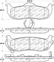 308.10410  StopTech Street Тормозные колодки Nissan