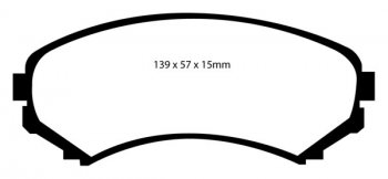 DP71619 EBC Brakes Greenstuff Тормозные колодки HONDA Element HONDA Element