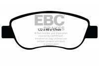 DP22045 EBC Brakes Greenstuff Тормозные колодки RENAULT Megane Estate (Mk2), Scenic