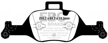 DPX2289 EBC Brakes Ultimax2 Тормозные колодки перед  BMW 3XX, 4XX, 5XX, 6XX, 7XX, X3 выпуска 2015-2023 года