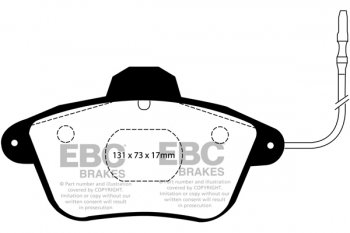 DP882 EBC Brakes Ultimax2 Тормозные колодки перед  CITROEN XM выпуска 1991-2000 года