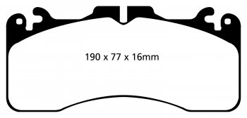 DP21867 EBC Brakes Greenstuff тормозные колодки перед. LEXUS LS460 выпуска 2009-2018 года