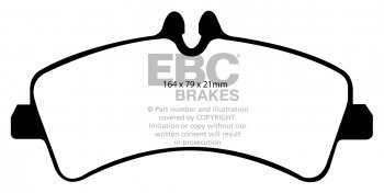 DPC1929 EBC Heavy Duty Carbon колодки зад.MERCEDES-BENZ, VOLKSWAGEN 