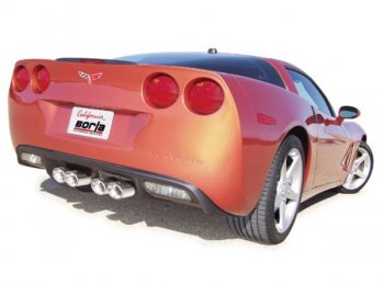 17260 Выпускная система BORLA Настроенный выпуск Chevrolet Corvette C6 '05-'10 6.0L V8 AT/MT 2005-2010 CHEVROLET CORVETTE ZR6