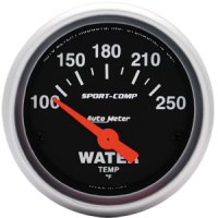 2" датчик температура воды, 100-250`F SSE, SPORT-COMP AUTO METER #3337