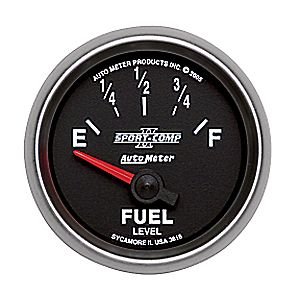 2-1/16" датчик уровня топлива, 240E 33 F, SSE AUTO METER #3616 Fuel Level
