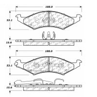 104.03240 Тормозные колодки Posi-Quiet Metallic FORD