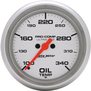 2-5/8" датчик температуры масла, 100- 340`F, FSE, ULTRA-LITE AUTO METER #4456 Oil Temperature