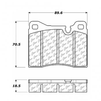 105.01630 Тормозные колодки Posi-Quiet Ceramic 