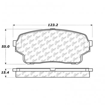 105.11050 Тормозные колодки Posi-Quiet Ceramic SUZUKI 