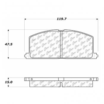 106.02420 Тормозные колодки PosiQuiet Extended Wear CHEVROLET, GEO, TOYOTA ; CHEVROLET/NOVA; GEO/PRIZM; TOYOTA/CAMRY; TOYOTA/CELICA