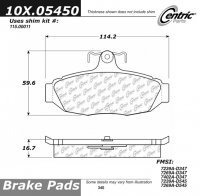 106.05450 Тормозные колодки PosiQuiet Extended Wear FORD, LINCOLN