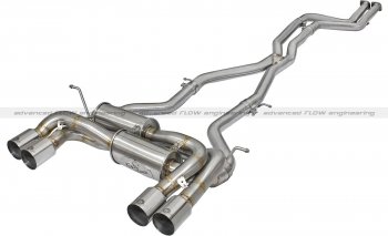 49-36323-P Afe Power Выхлопная система от Down-Pipe (DP-Back) BMW M4 2015 L6-3.0L (tt) SS304 насадки хром 
