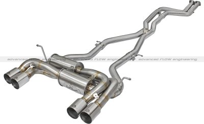 49-36323-P Afe Power Выхлопная система от Down-Pipe (DP-Back) BMW M4 2015 L6-3.0L (tt) SS304 насадки хром 