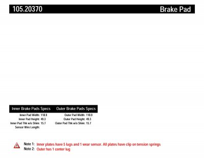 105.20370 Тормозные колодки Posi-Quiet Ceramic HONDA зад. 