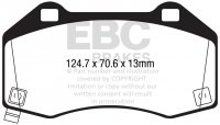 DPX2286 EBC Brakes Ultimax2 Тормозные колодки перед ABARTH 124 Spider