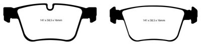DP31942C EBC Brakes Тормозные колодки MERCEDESBENZ M, CL, R, S MERCEDES-BENZ 2007 and up; MERCEDES-BENZ CL 63 AMG CL 63 AMG 2007 and up; MERCEDES-BENZ M-Class (ML) 6.2 AMG 2006 and up; MERCEDES-BENZ R-Class R63 AMG 6.2 2007 and up;