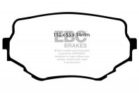 DP1099 EBC Brakes Ultimax2 Тормозные колодки перед  SUZUKI Grand Vitara, Vitara