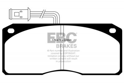 DP900 EBC Brakes Ultimax2 Тормозные колодки перед  FORD Cargo выпуска 1991 — 1993 года