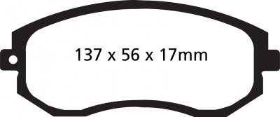 DP21884 EBC Brakes Greenstuff тормозные колодки перед. SUBARU BRZ, Forester, Impreza, XV; TOYOTA GT86 выпуска 2011-2018 года