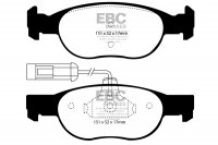 DP1059 EBC Brakes Ultimax2 Тормозные колодки перед  FIAT Brava, Bravo, Marea; LANCIA Dedra, Delta