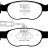 DP1059 EBC Brakes Ultimax2 Тормозные колодки перед  FIAT Brava, Bravo, Marea; LANCIA Dedra, Delta