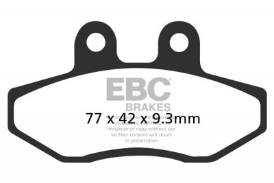 SFA393 EBC BRAKES Organic тормозные колодки  MBK NXC; YAMAHA NXC 2004-2012 года выпуска