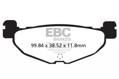 FA408 EBC BRAKES Organic тормозные колодки YAMAHA, MBK, YAMAHA YP, CP, XP, YP, XP использовать замену: SFA408