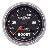 2-1/16" BOOST (давление наддува), 0-100 PSI MECH AUTO METER #3606