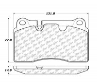 104.11650 Тормозные колодки Posi-Quiet Metallic BUICK, CADILLAC, CHEVROLET, VOLKSWAGEN зад., перед