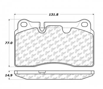 104.11650 Тормозные колодки Posi-Quiet Metallic BUICK, CADILLAC, CHEVROLET, VOLKSWAGEN зад., перед 