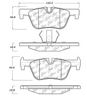 105.16130 Тормозные колодки Posi-Quiet Ceramic BMW зад.