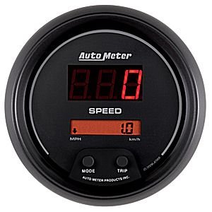 3-3/8" сподометр, 120 MPH, PROGRAMMABLE, DIG BLACK AUTO METER #6388 SpeedometerElec. Programmable