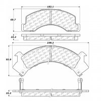 106.05460 Тормозные колодки PosiQuiet Extended Wear