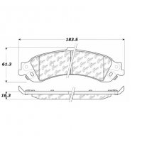 106.08340 Тормозные колодки PosiQuiet Extended Wear CADILLAC, CHEVROLET